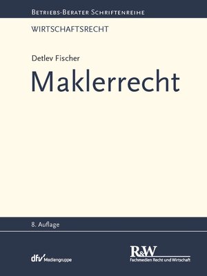 cover image of Maklerrecht